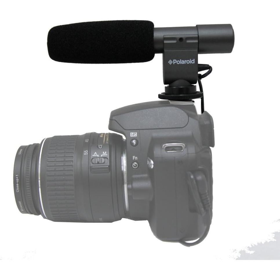 Micrófono Profesional Polaroid PLMICPRO para Cámara y Videocámara