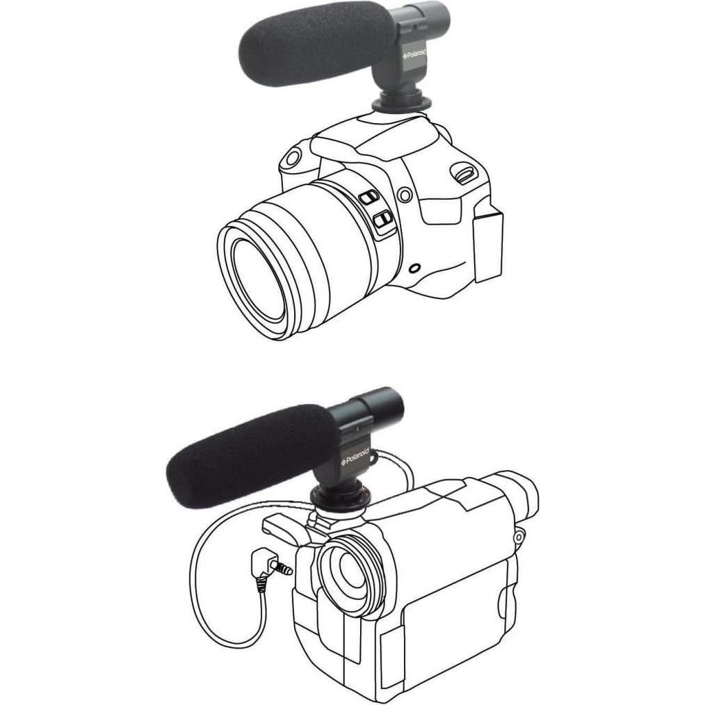 Micrófono Profesional Polaroid PLMICPRO para Cámara y Videocámara