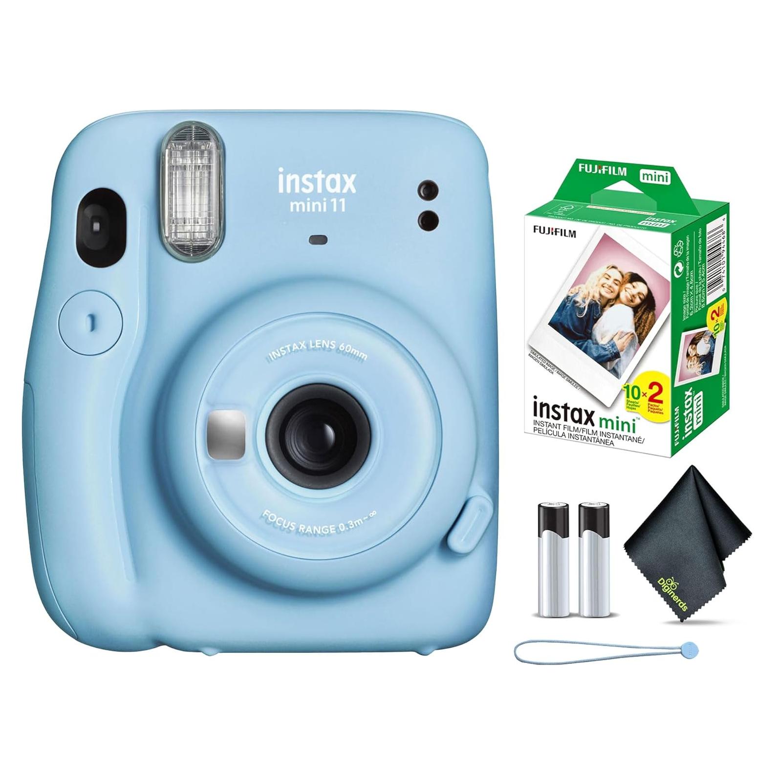 Cámara Instantánea Fujifilm INSTAX MINI 11 Azul + 20 Hojas