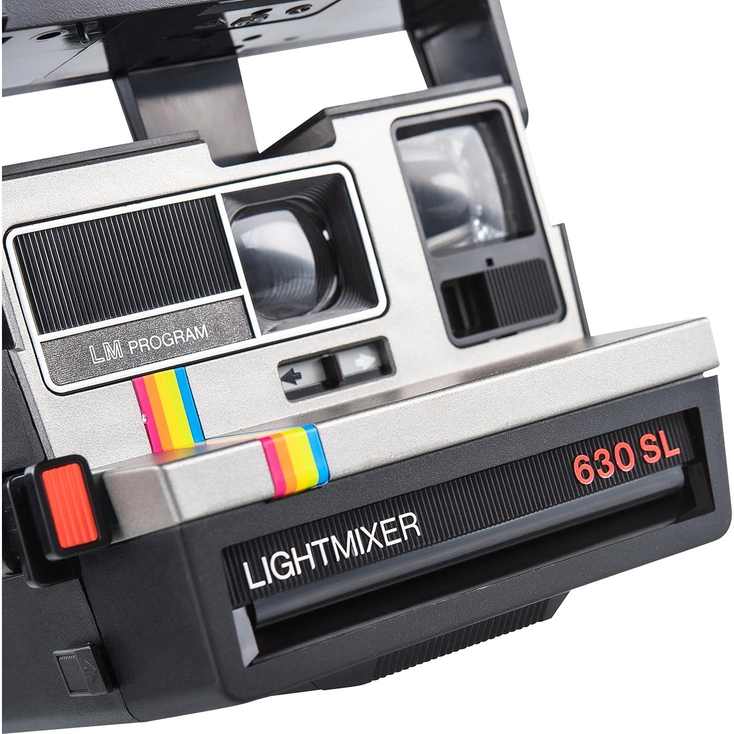 Cámara Instantánea Polaroid 630 SL Lightmixer Plata Arcoíris