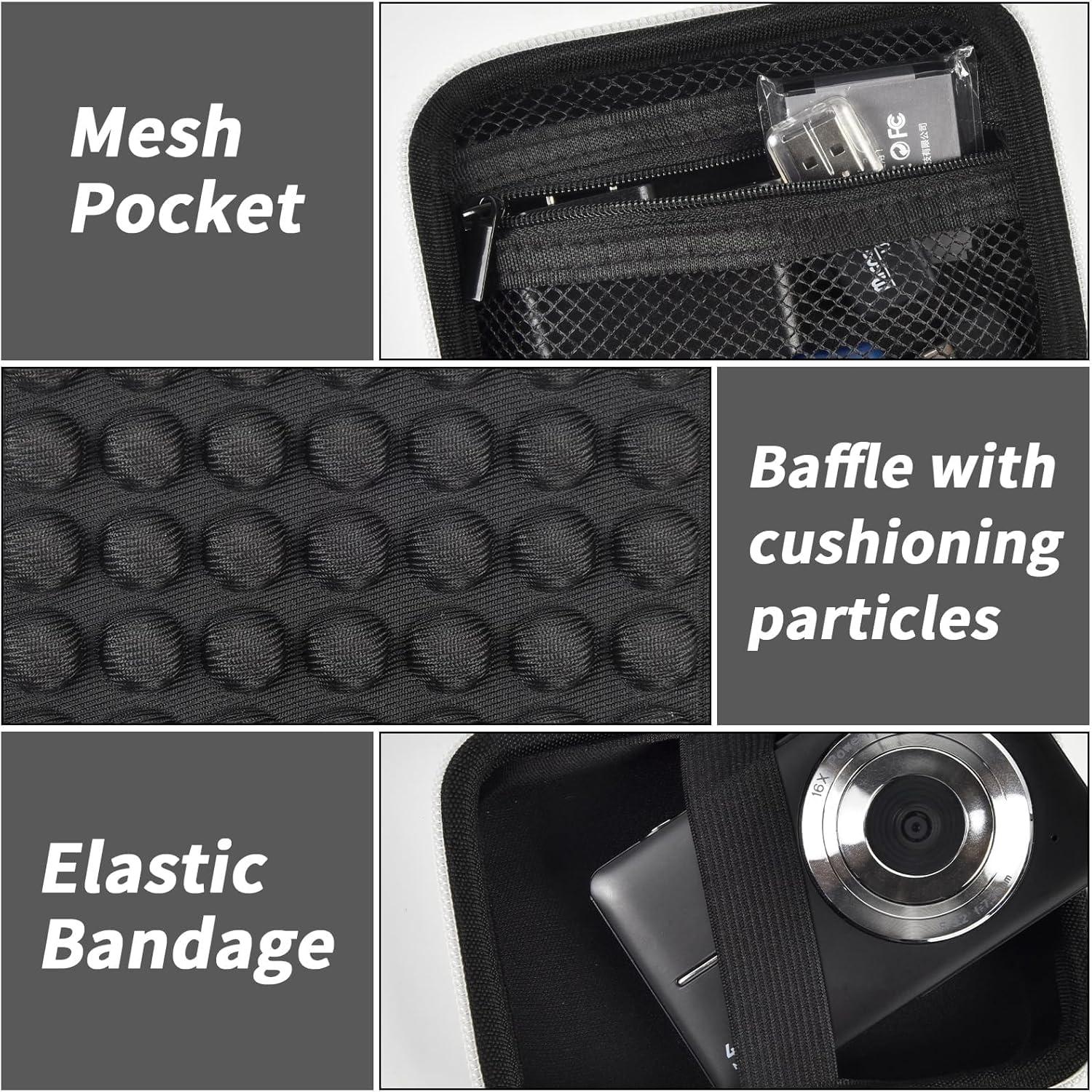 Funda de cámara digital Grapsa para Canon, Kodak y más - Negro