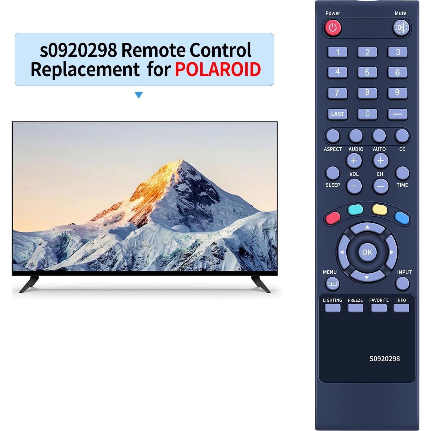 Control Remoto PZL S0920298 para Televisor Polaroid
