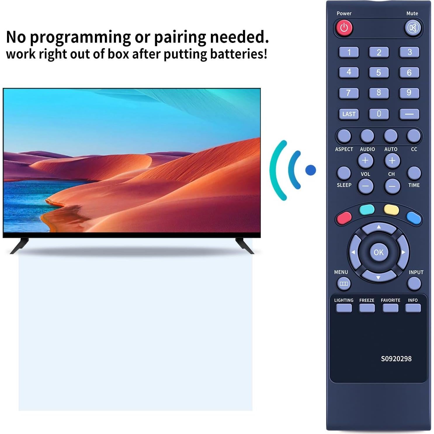 Control Remoto PZL S0920298 para Televisor Polaroid