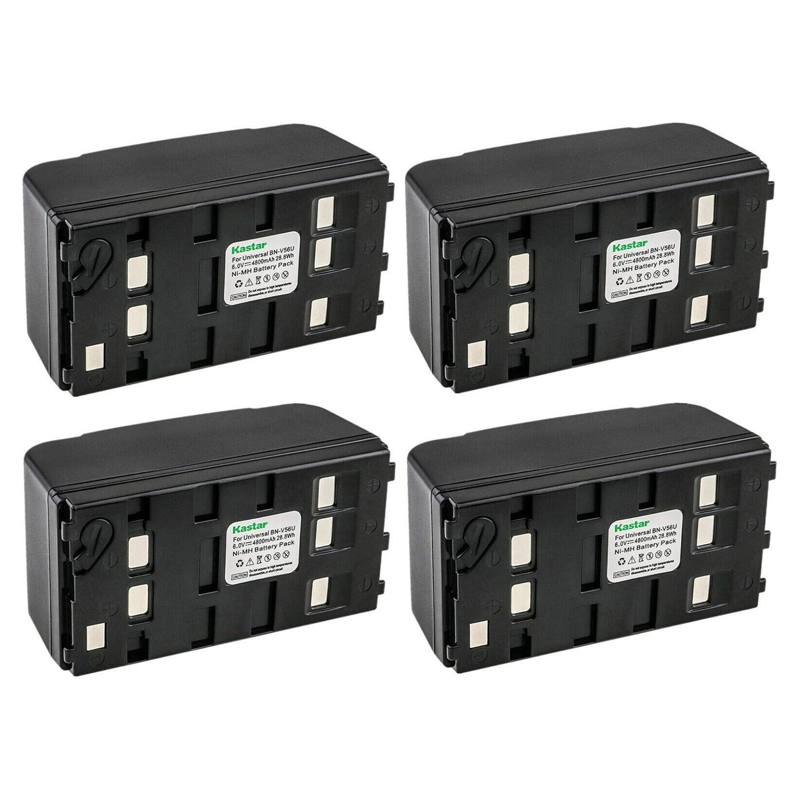 Baterías Kastar Ni-MH 6V 4800mAh Paquete de 4 para Cámaras