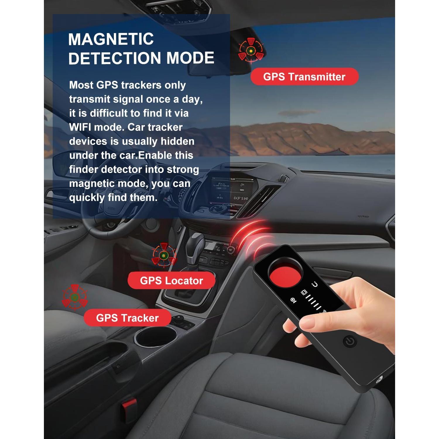 Detector de Cámaras Ocultas ISPEUIAL con Alarma y Luz SOS