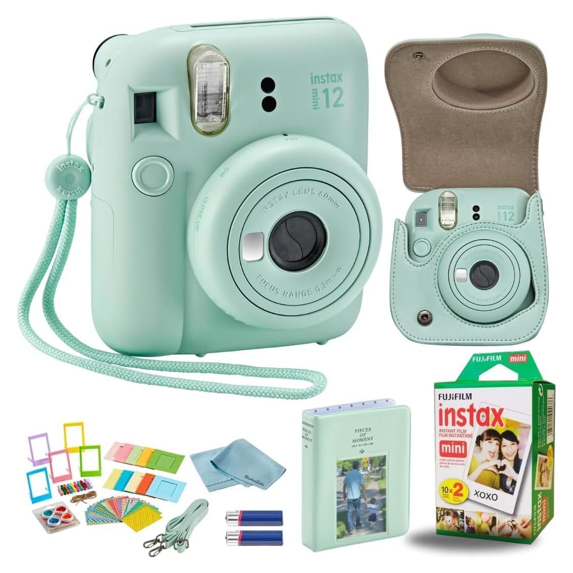 Cámara Instantánea Fujifilm INSTAX Mini 12 Verde Menta + Accesorios