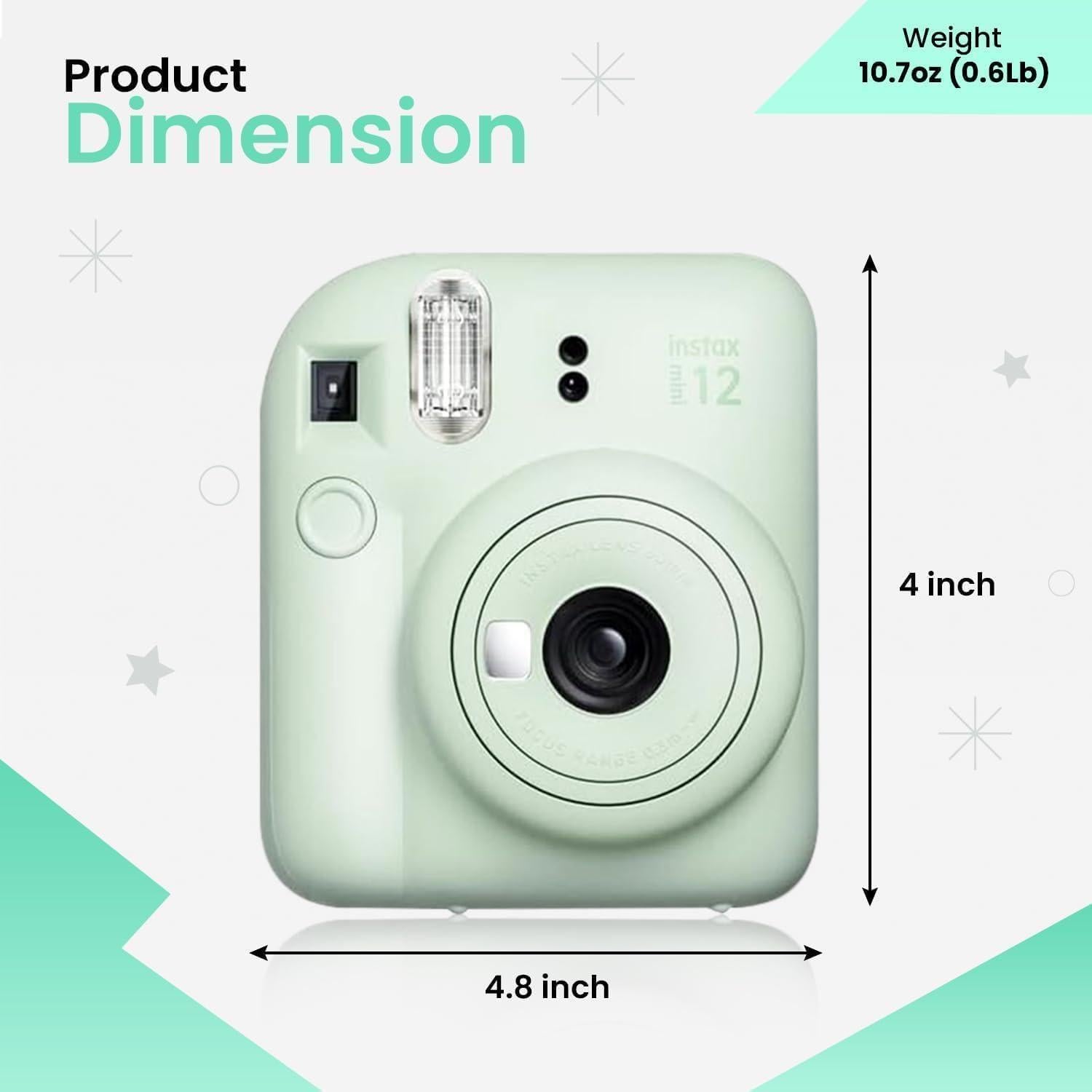 Cámara Instantánea Fujifilm INSTAX Mini 12 Verde Menta + Accesorios