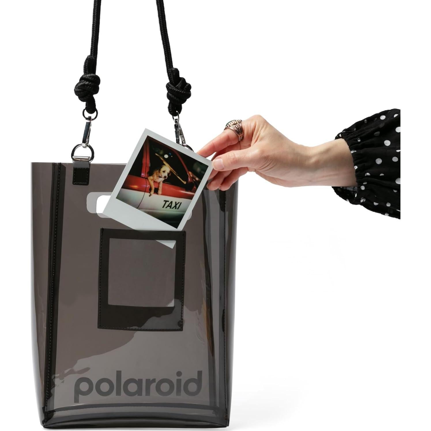 Bolsa Cubo Transparente Polaroid 6306 - TPU Reciclable - Negro