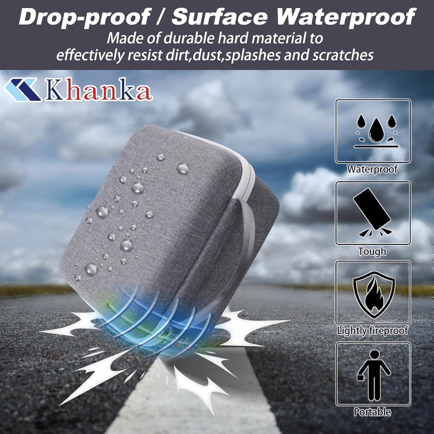 Funda Dura Khanka para Cámara Polaroid Now/Now+ Gris