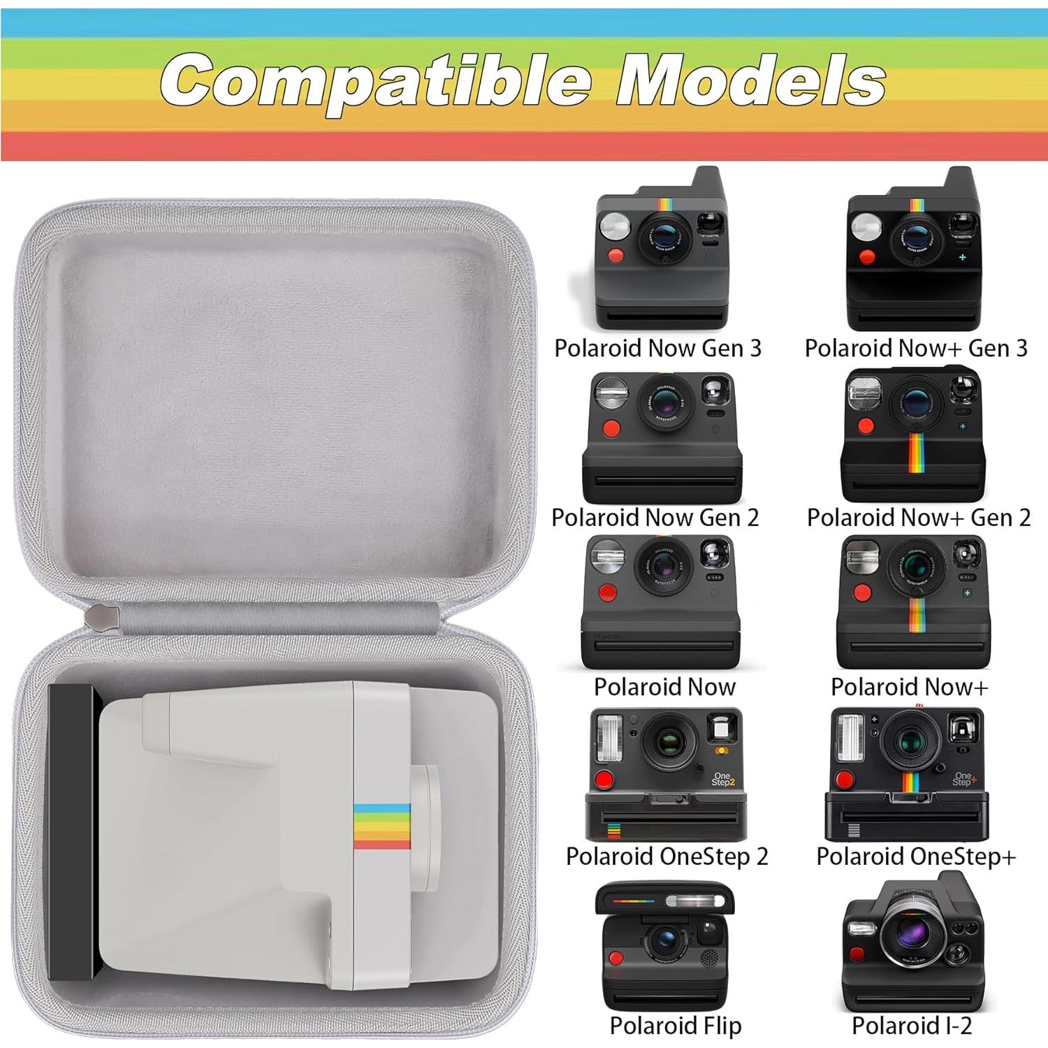 Funda Dura Khanka para Cámara Polaroid Now/Now+ Gris