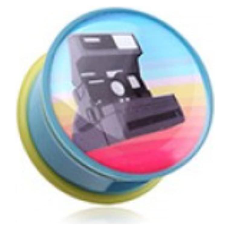 Toma de oído Polaroid retro un solo extremo 16mm