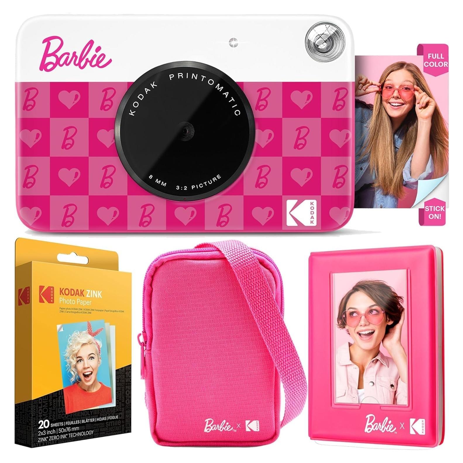 Cámara Digital Instantánea Kodak x Barbie Pocket Rosa Deluxe