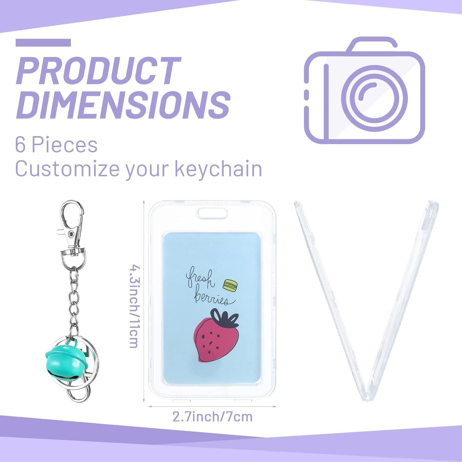 Llaveros de Película Mini Zonon 6 Piezas Personalizables