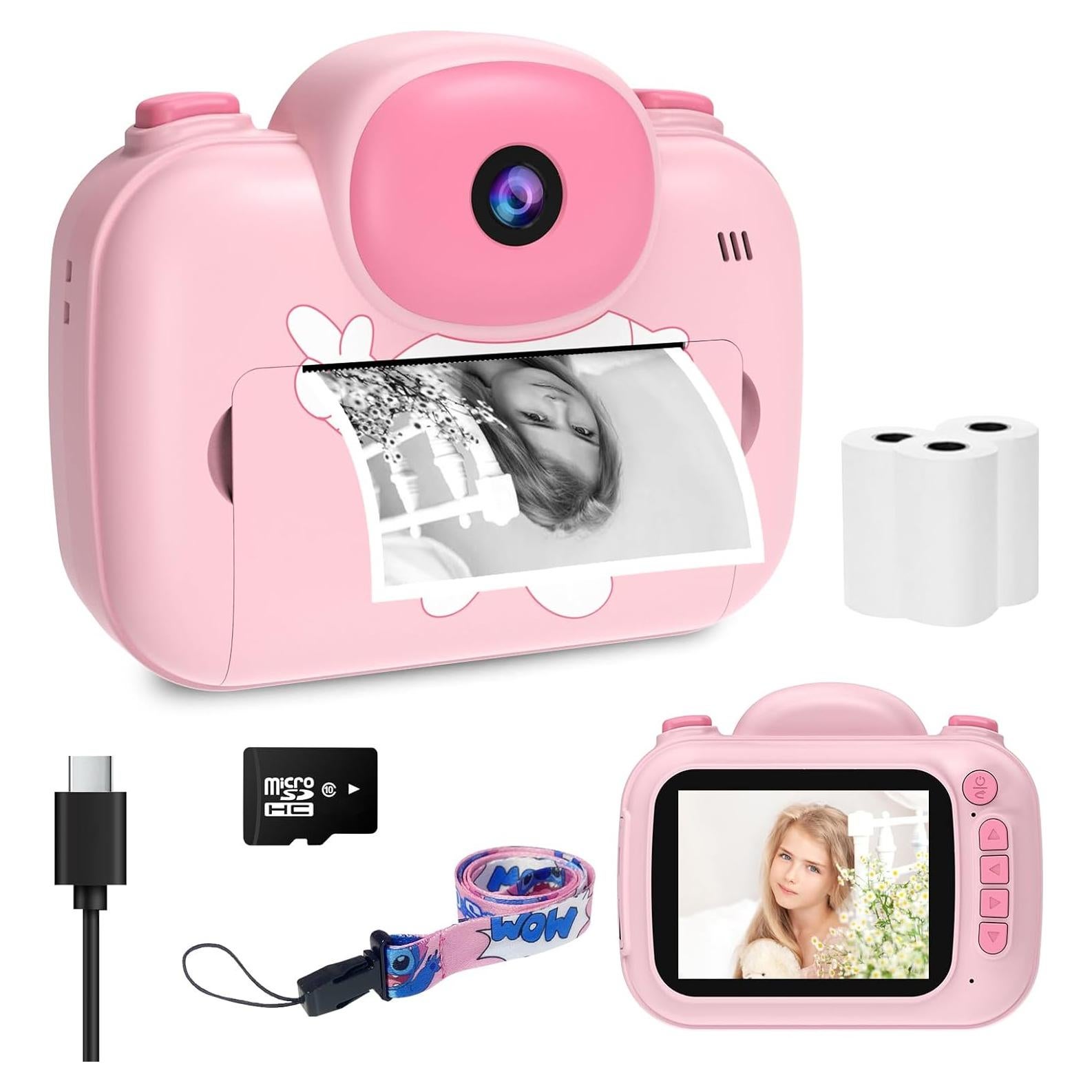 Cámara Instantánea YosaToo KC9 Rosa 3.5" para Niños