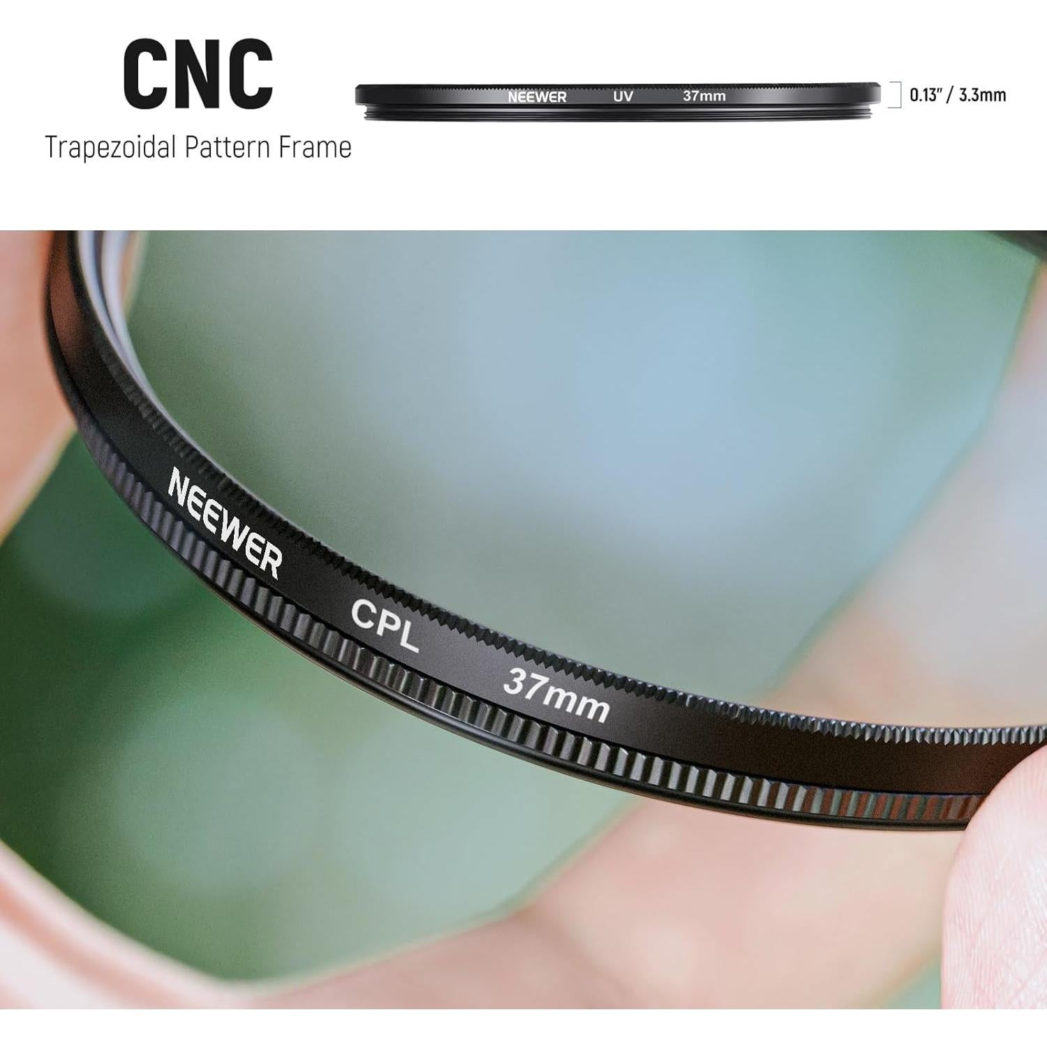 Kit de Filtros de Lente Neewer 37mm ND UV CPL FLD para DSLR