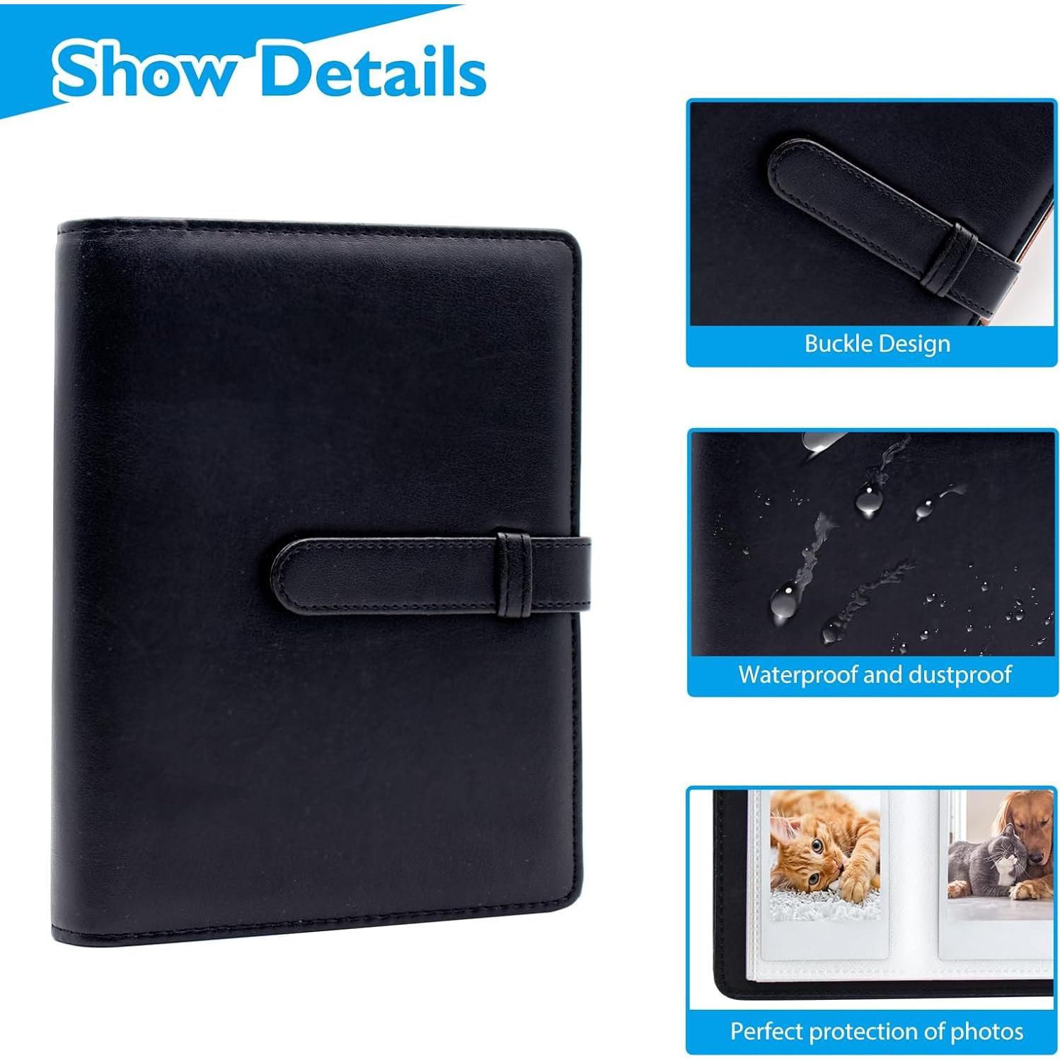 Álbum de Fotos Mini Hearoo 128 Bolsillos Negro para Instax