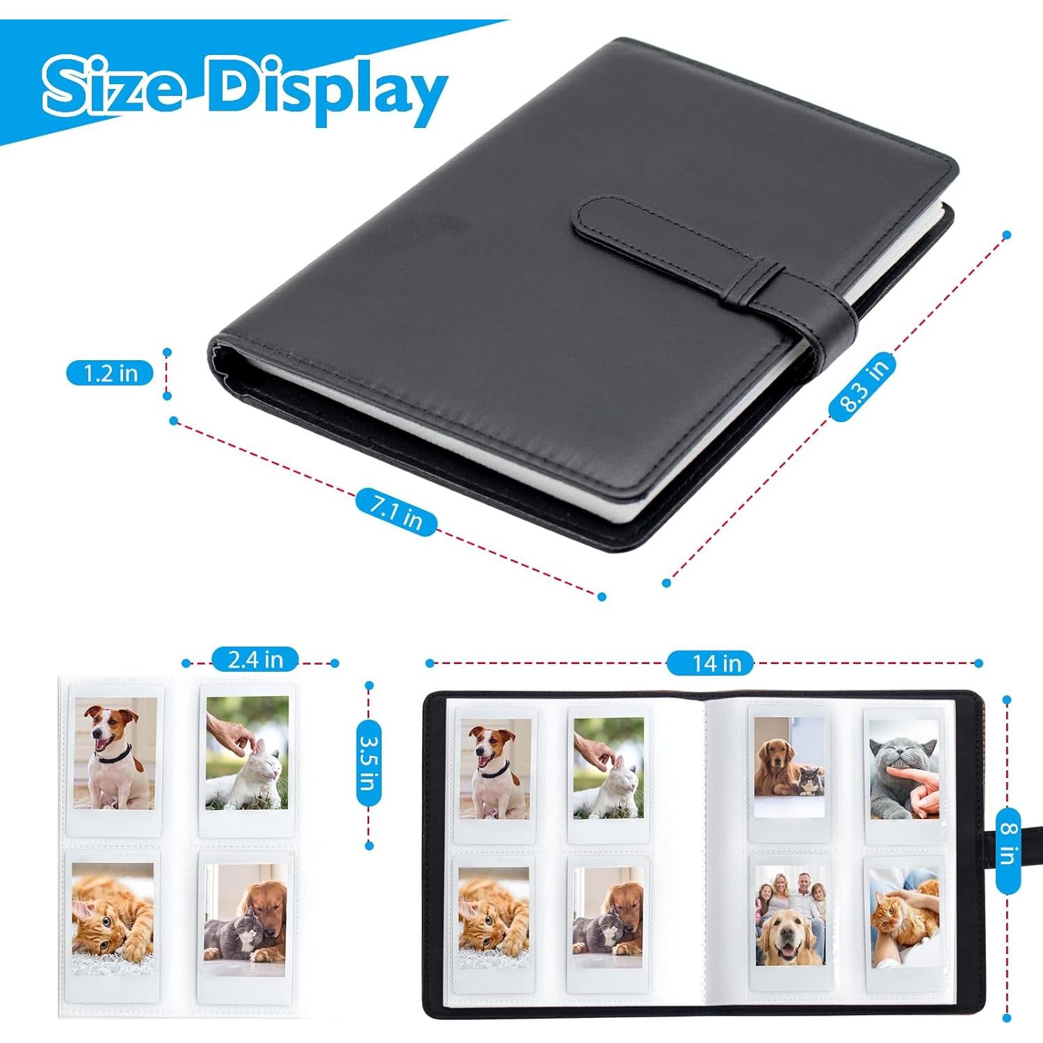 Álbum de Fotos Mini Hearoo 128 Bolsillos Negro para Instax