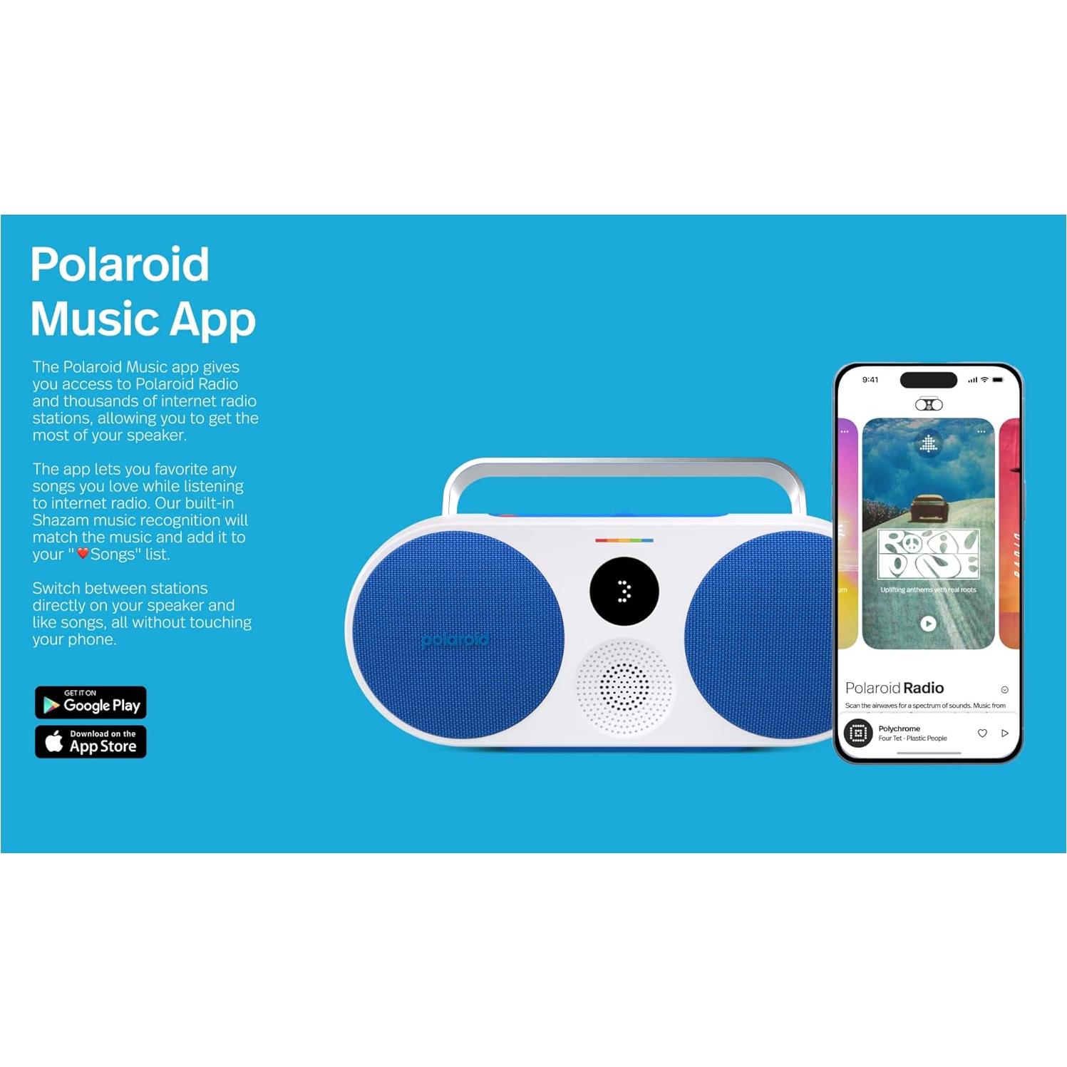 Altavoz Bluetooth Polaroid P3 Inalámbrico Retro 15h Rojo