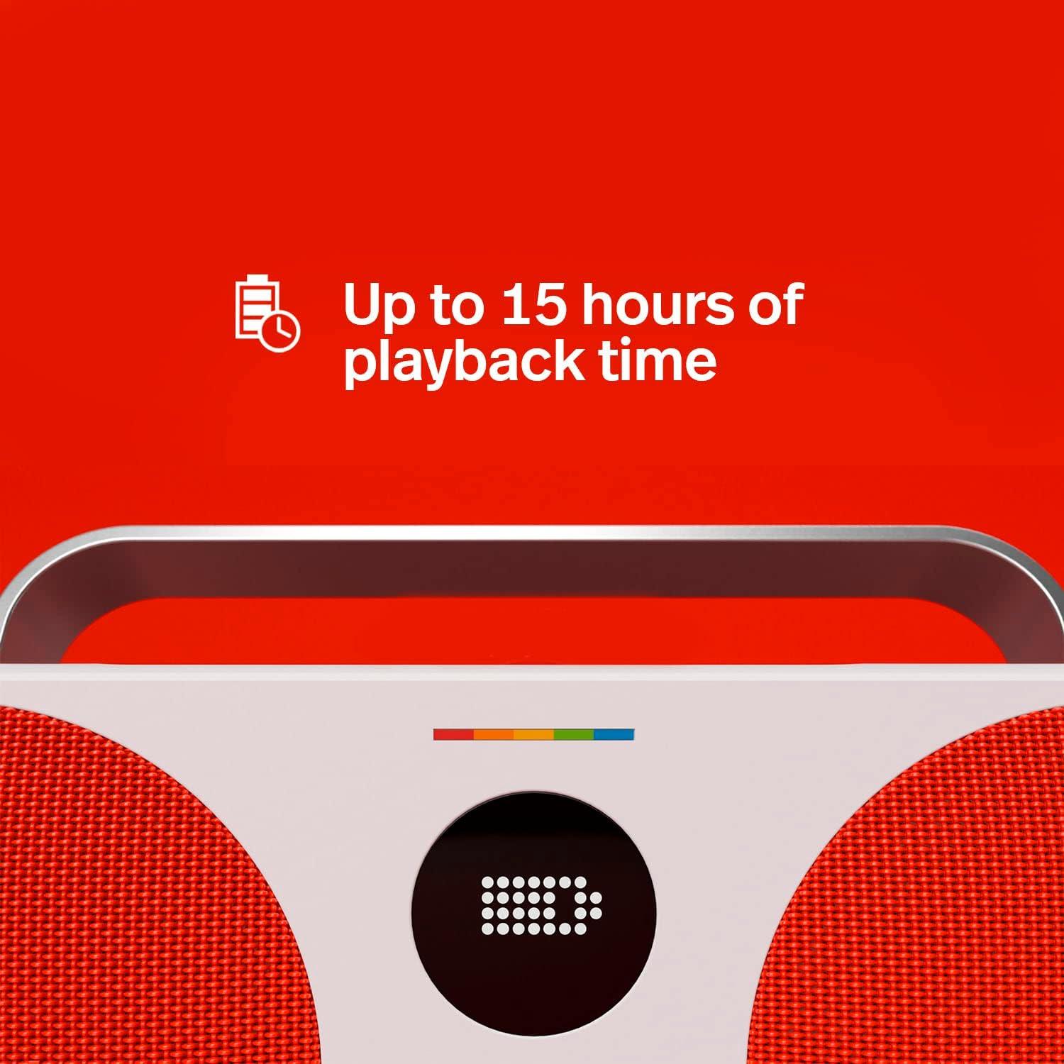 Altavoz Bluetooth Polaroid P3 Inalámbrico Retro 15h Rojo