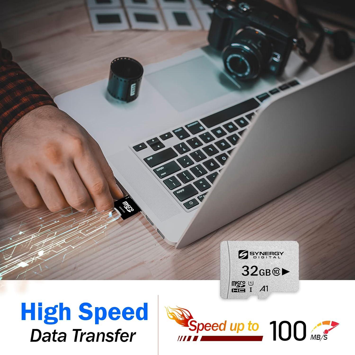 Tarjeta de Memoria microSDHC 32GB Synergy con Adaptador SD