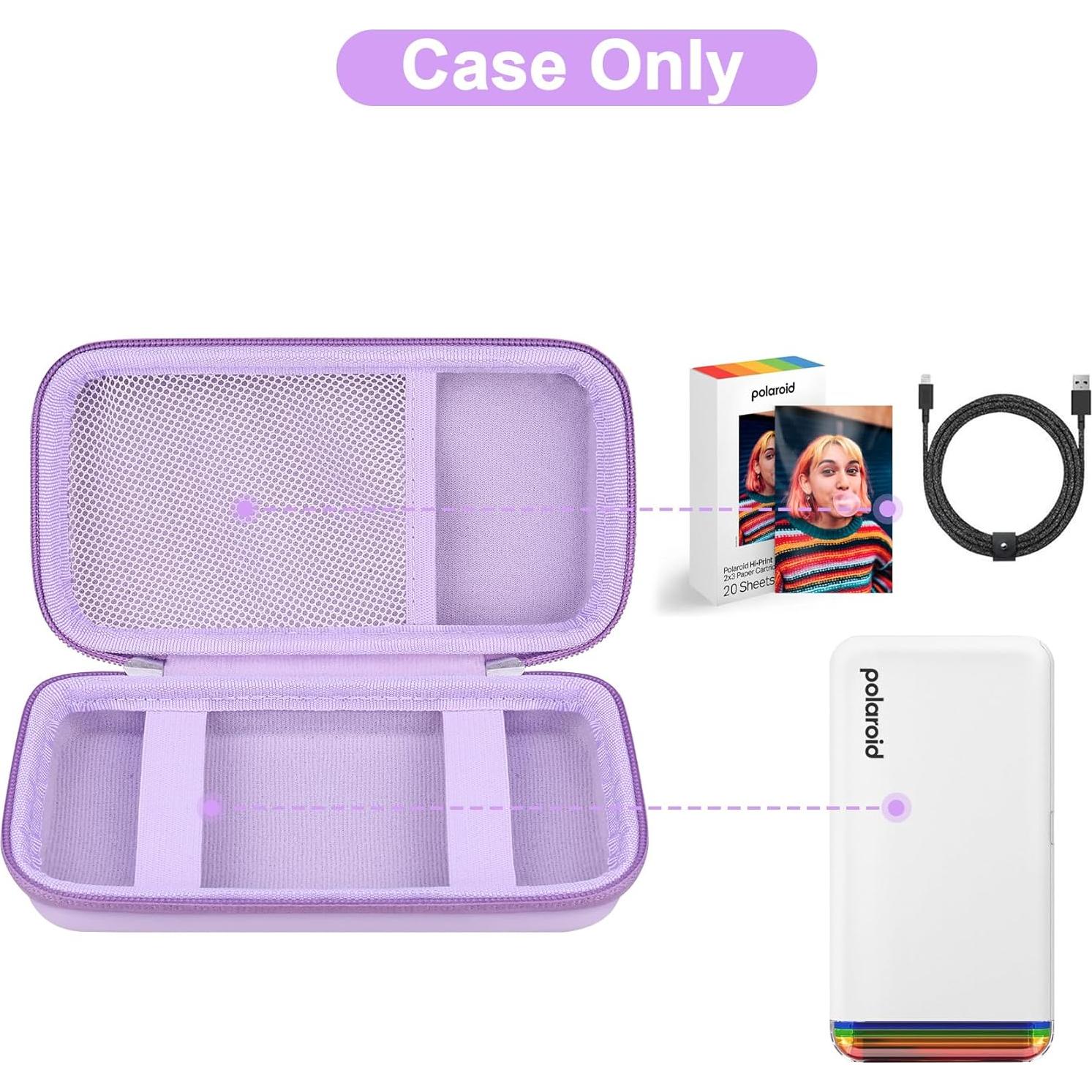Funda Canboc Morada para Polaroid Hi-Print 2da Generación