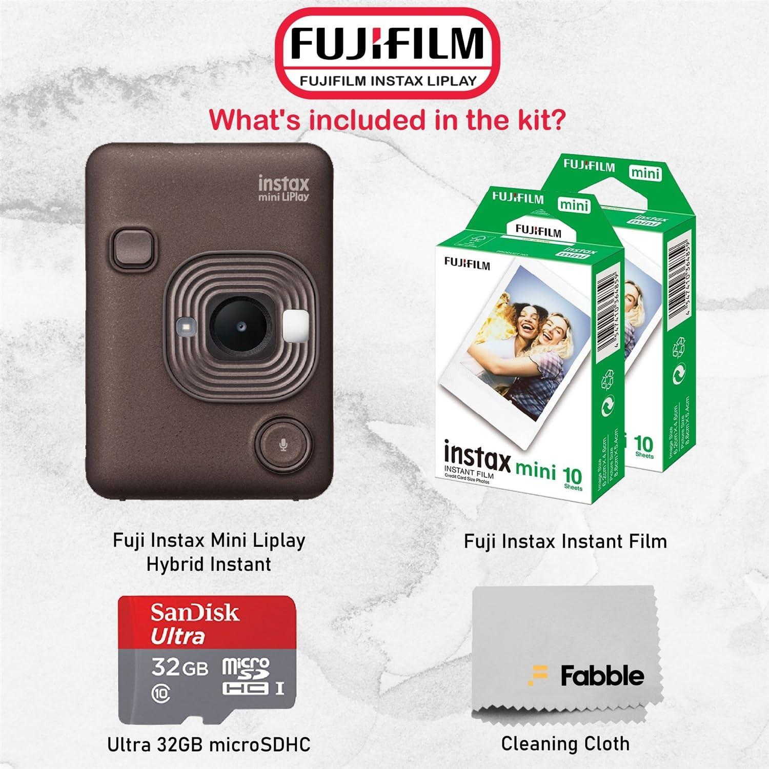 Cámara Instantánea Híbrida Fujifilm INSTAX Mini LiPlay Bronce