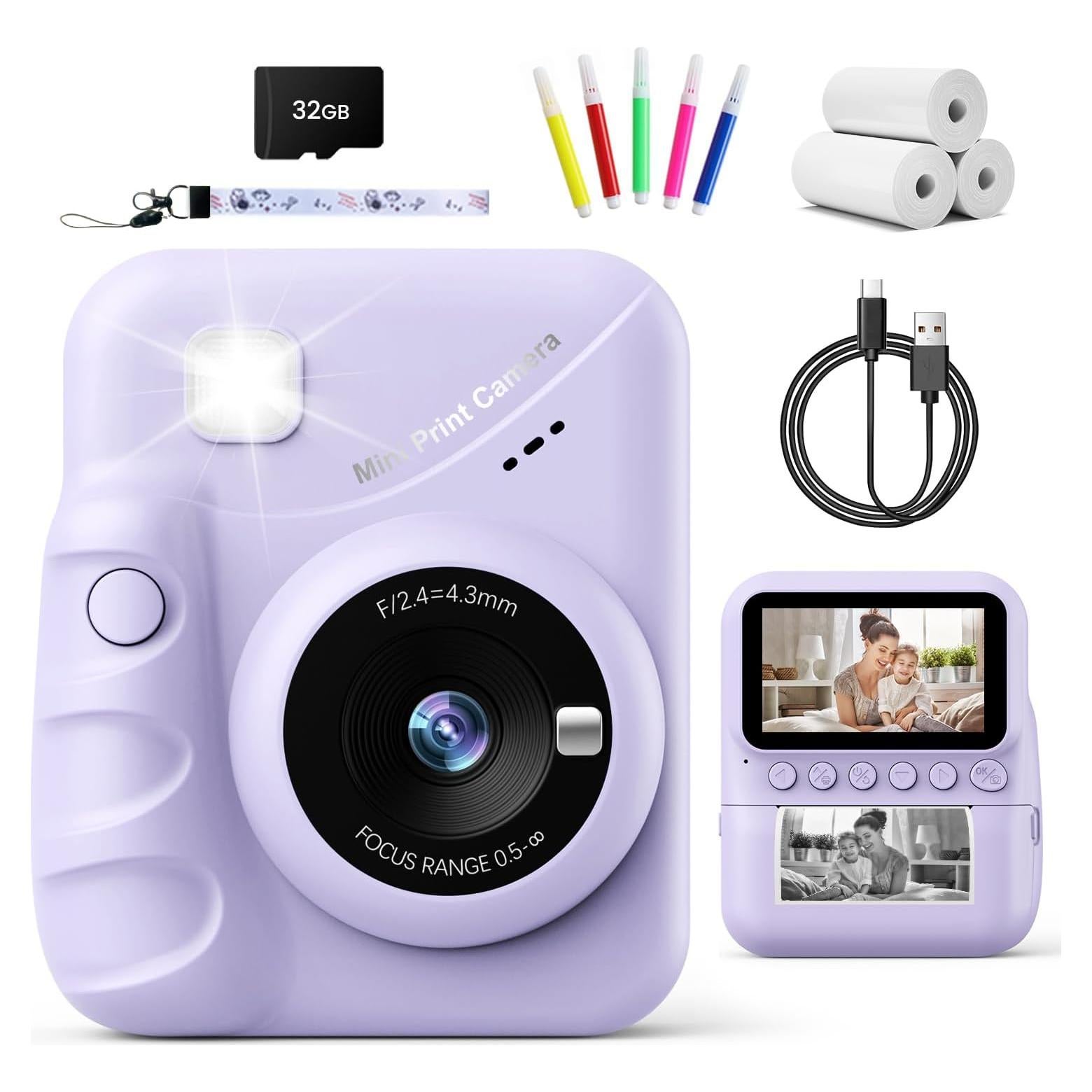 Cámara Instantánea TIATUA M9 para Niños 3-14 Años HD 3"