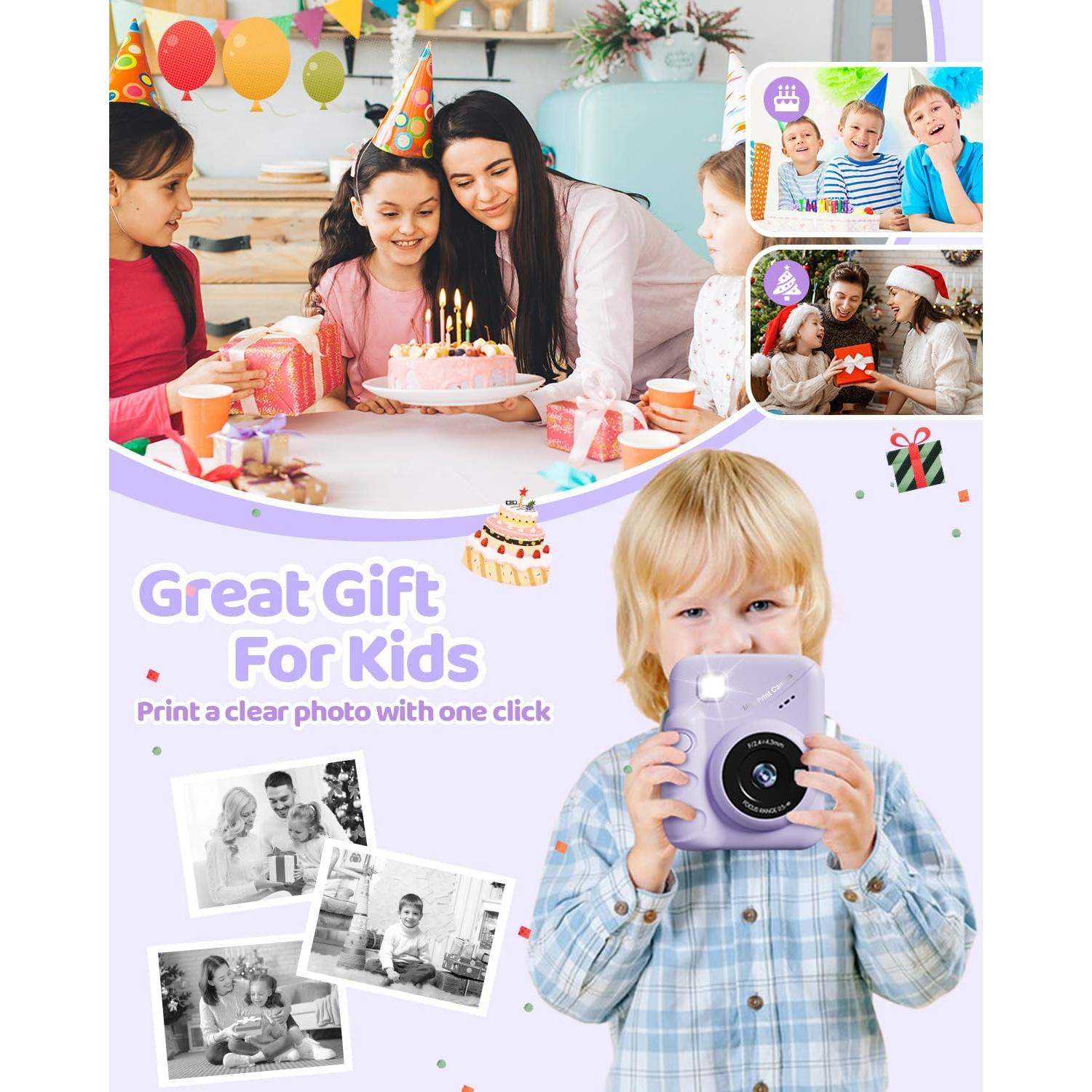 Cámara Instantánea TIATUA M9 para Niños 3-14 Años HD 3"