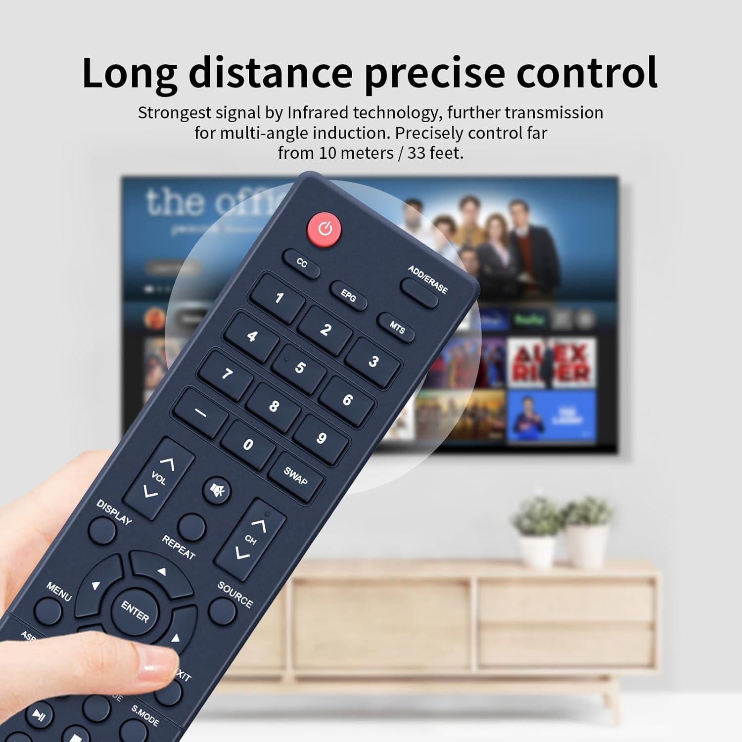 Control Remoto Reemplazo KT1744-HG2 para Televisor Polaroid 32/40"