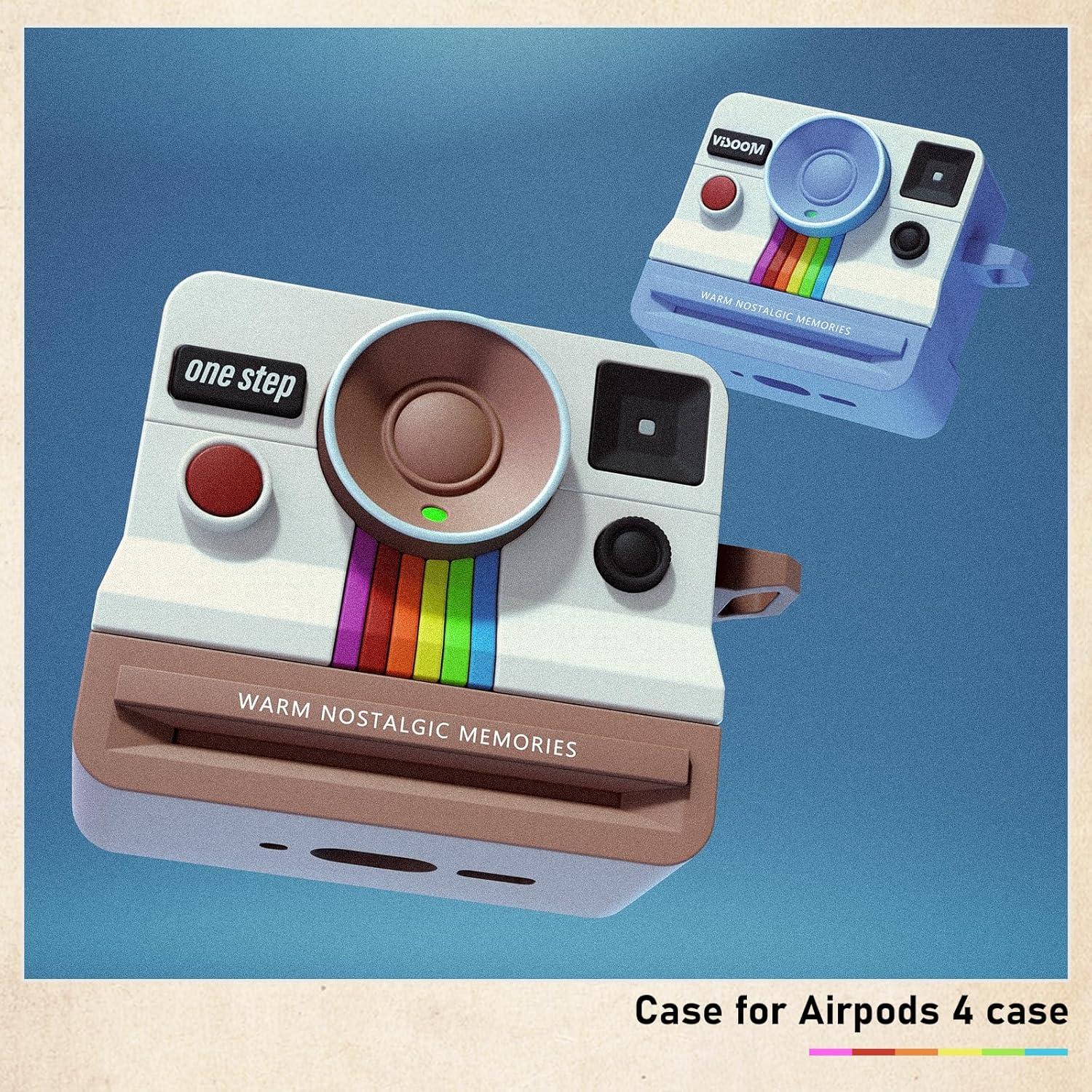Funda Retro VISOOM para AirPods 4ta Generación - Polaroid