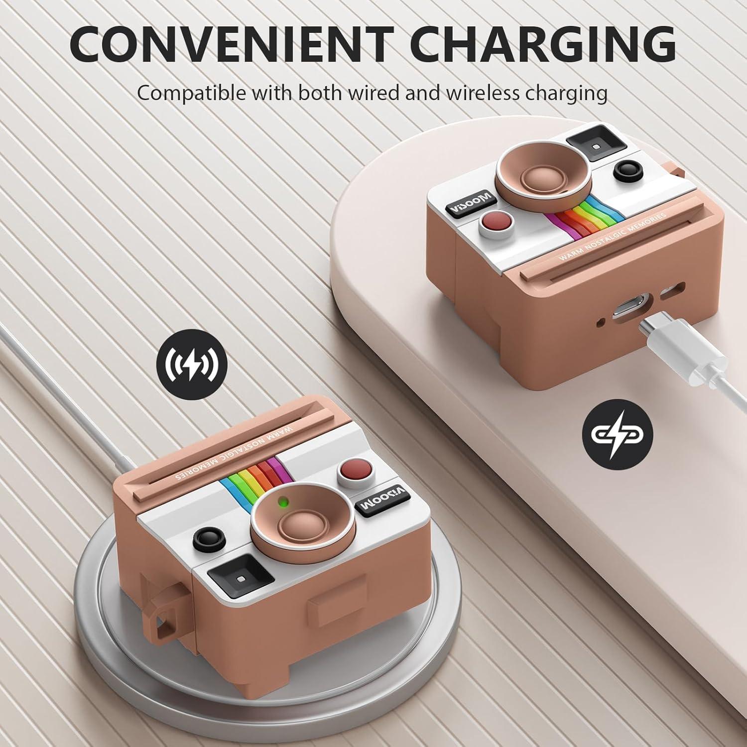 Funda Retro VISOOM para AirPods 4ta Generación - Polaroid