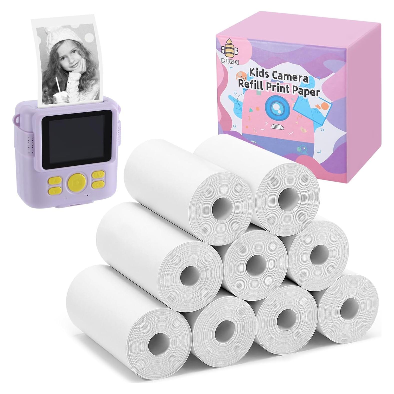 9 Rollos de Papel Térmico Biubee para Cámara Instantánea 5.6cm
