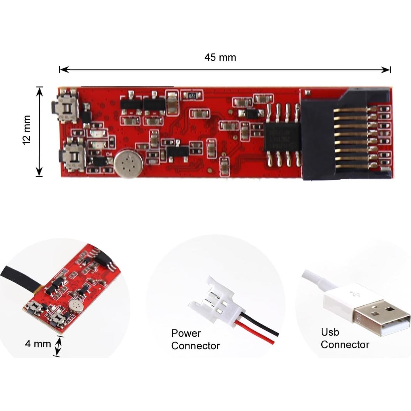 Cámara 3GP C55-R Roja 352x288 Bajo Consumo 1000h