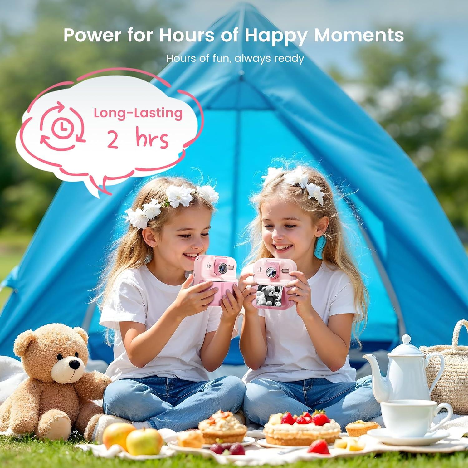 Cámara Instantánea Rosa para Niños Liscuty P02 1080P