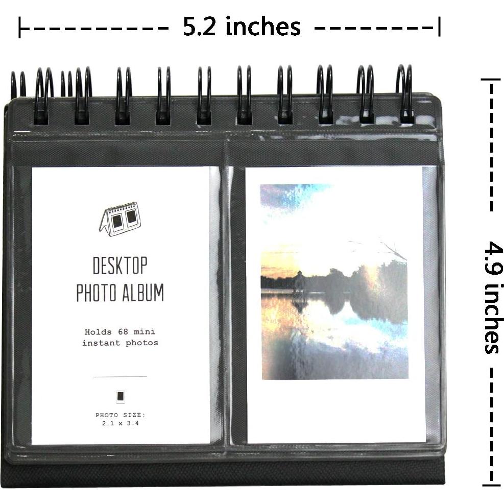 Álbum de Fotos Mini Amazing Works Negro 68 Bolsillos 17 Páginas