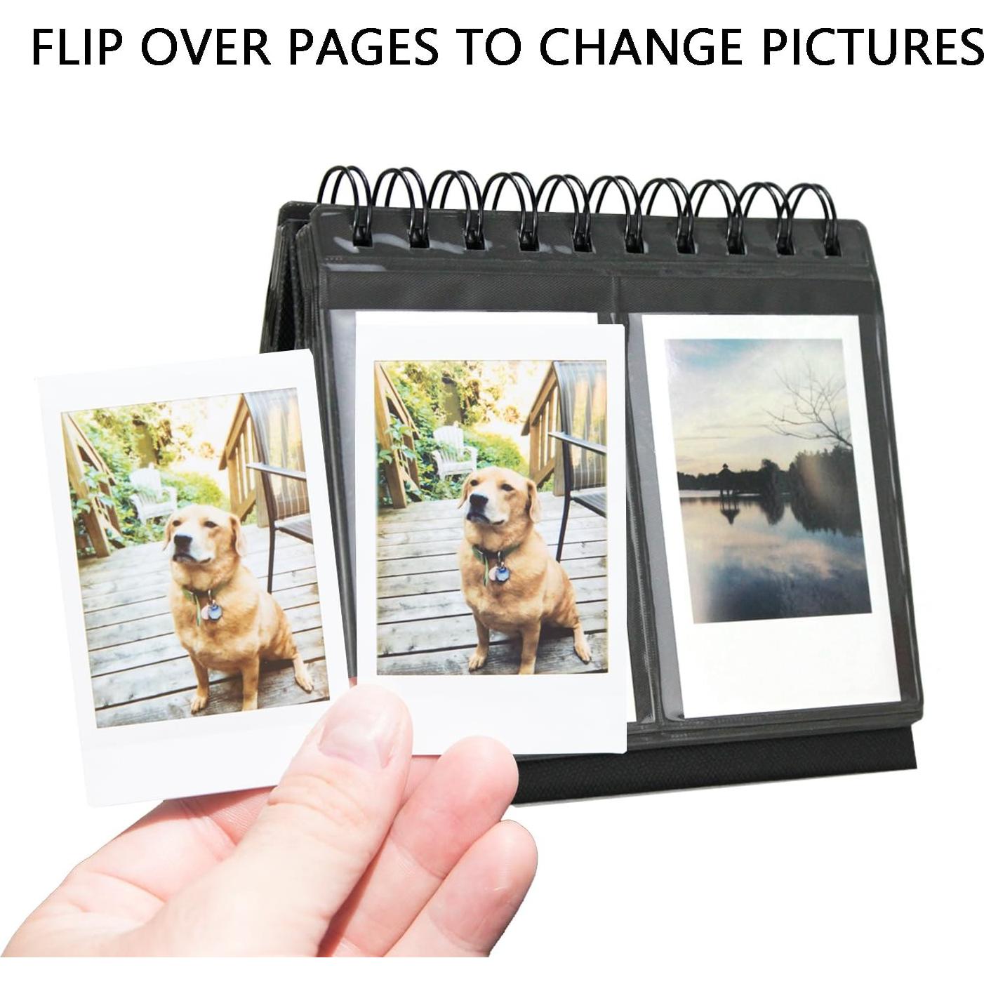 Álbum de Fotos Mini Amazing Works Negro 68 Bolsillos 17 Páginas