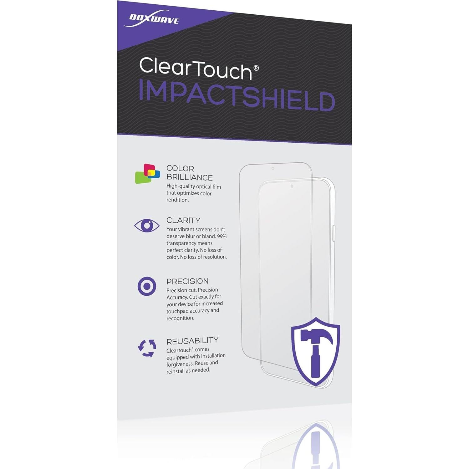 Protector de Pantalla BoxWave ClearTouch ImpactShield 2-Pack