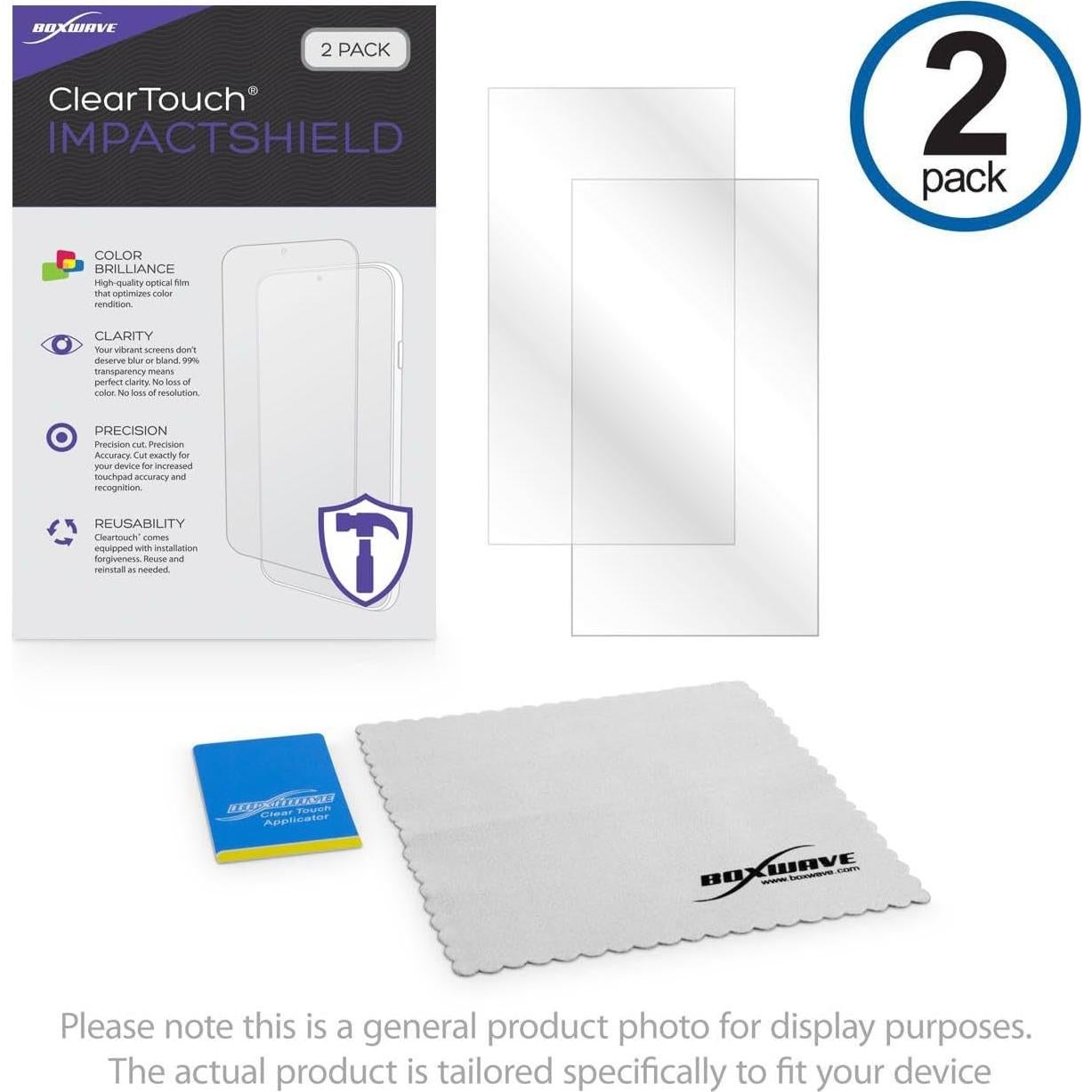 Protector de Pantalla BoxWave ClearTouch ImpactShield 2-Pack
