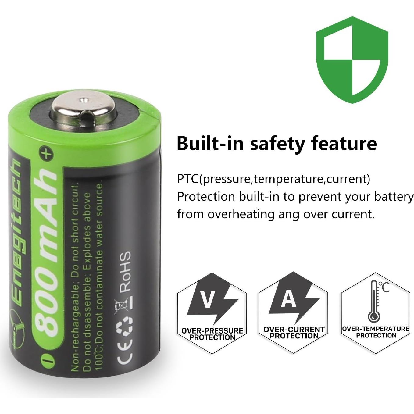 CR2 3V Lithium Battery, CR15H270 1000mAh for Golf Rangefinder Nest Temperature Sensor Instax Mini Camera/Polaroid Camera Non-Rechargeable (CR2 12 Pack)