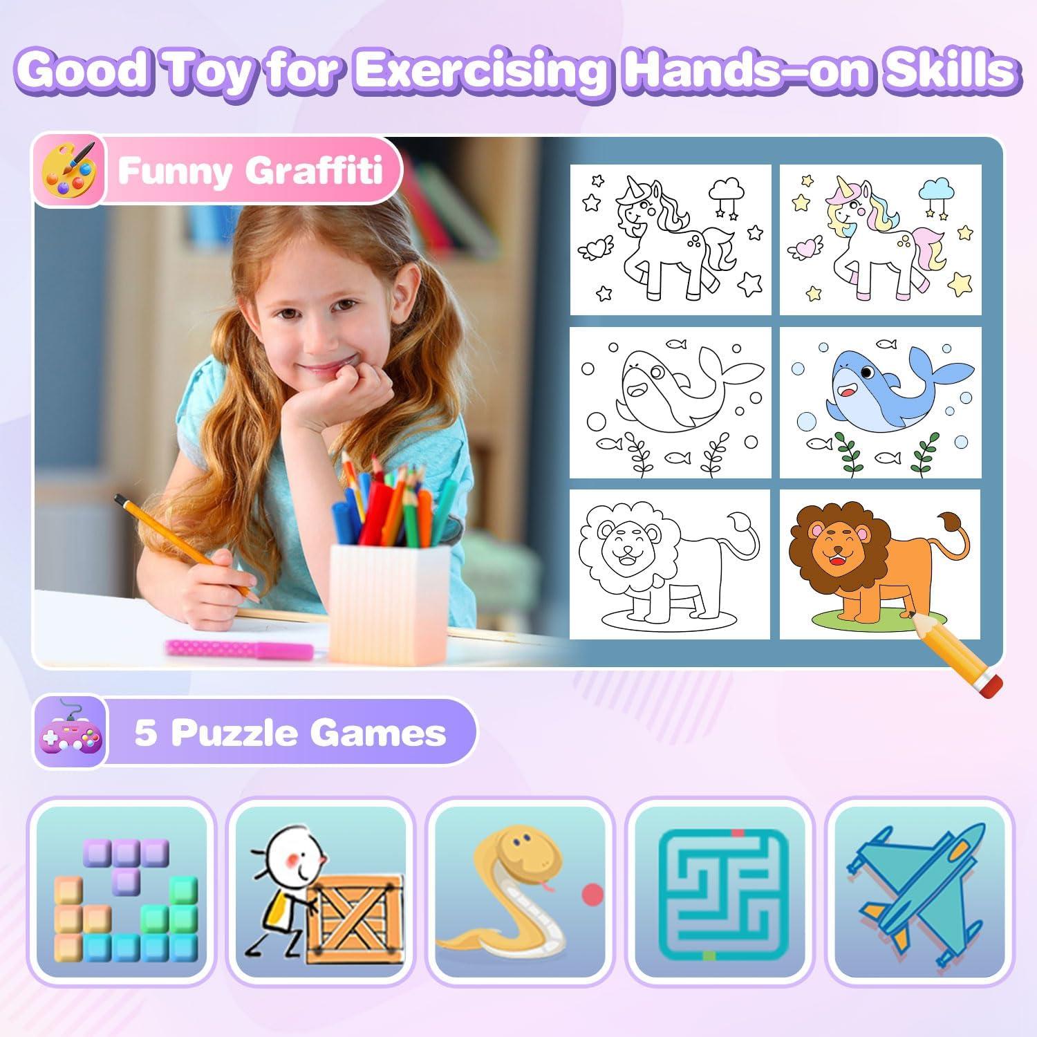 Cámara Instantánea para Niños Vakzovy 12MP 1080P Púrpura