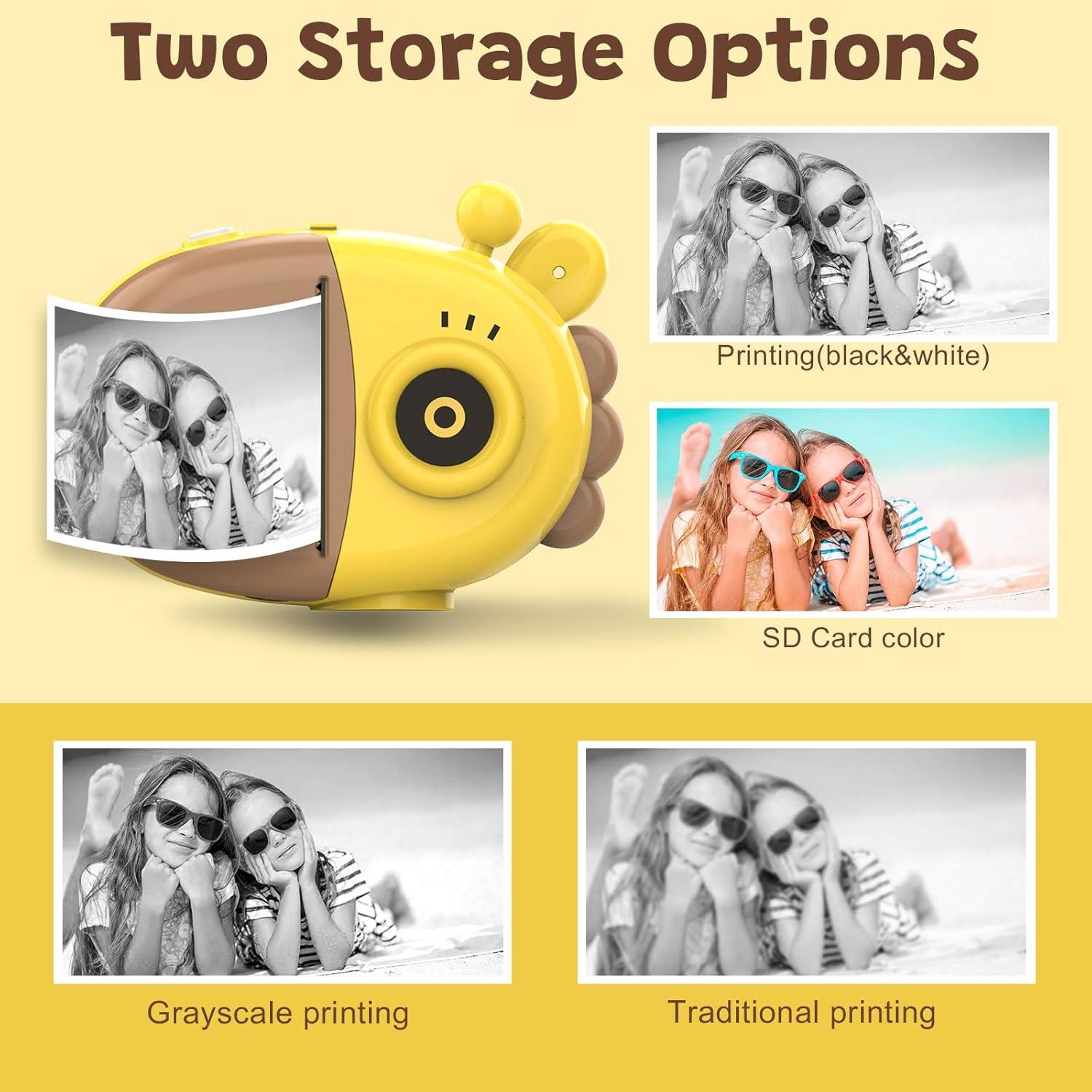 Cámara Instantánea Dirphy K16 para Niños 3-12 Años 1080P