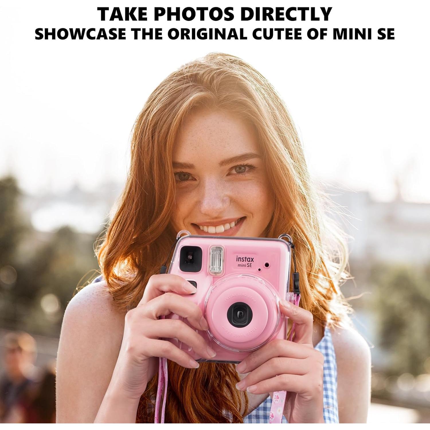 Funda Transparente para Cámara Fujifilm Instax Mini SE - Rosa