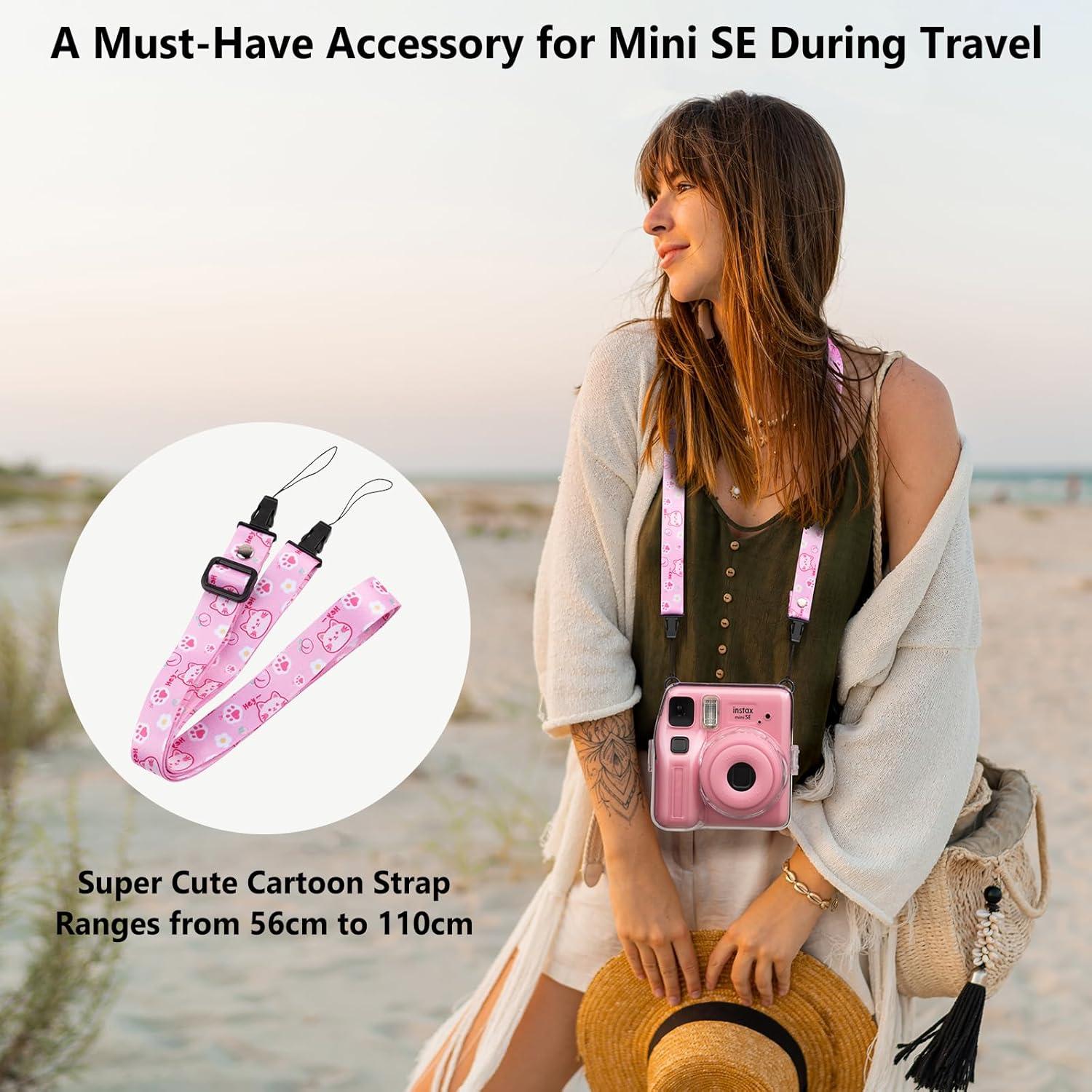 Funda Transparente para Cámara Fujifilm Instax Mini SE - Rosa