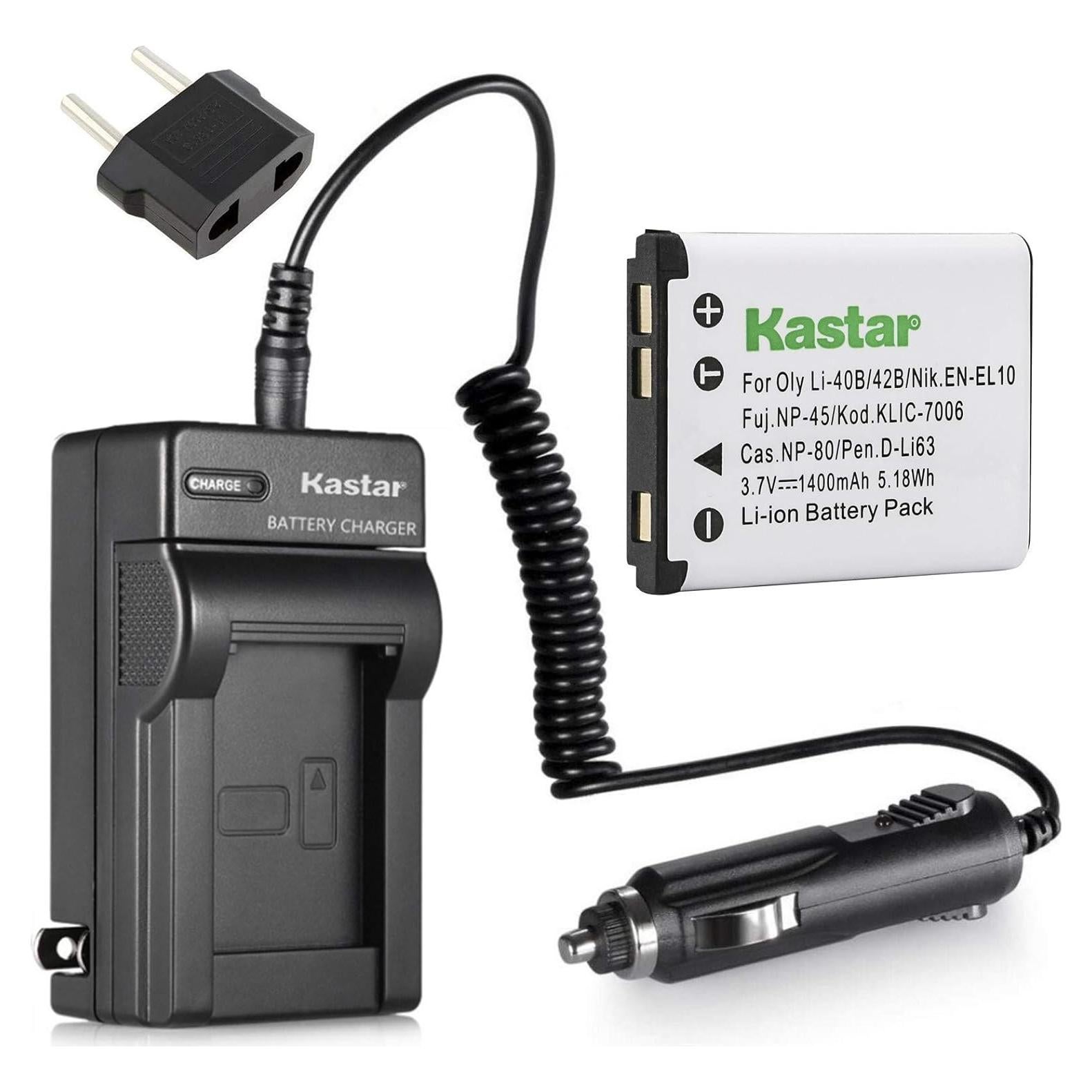 Kit de Batería Kastar LI-42B y Cargador para Polaroid/Sanyo