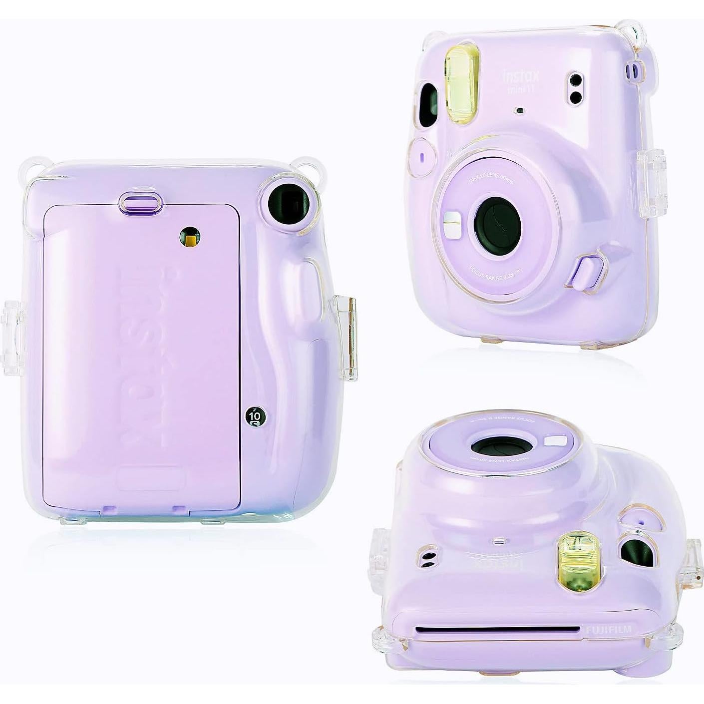 Funda Transparente para Cámara Fujifilm Instax Mini 11 con Correa