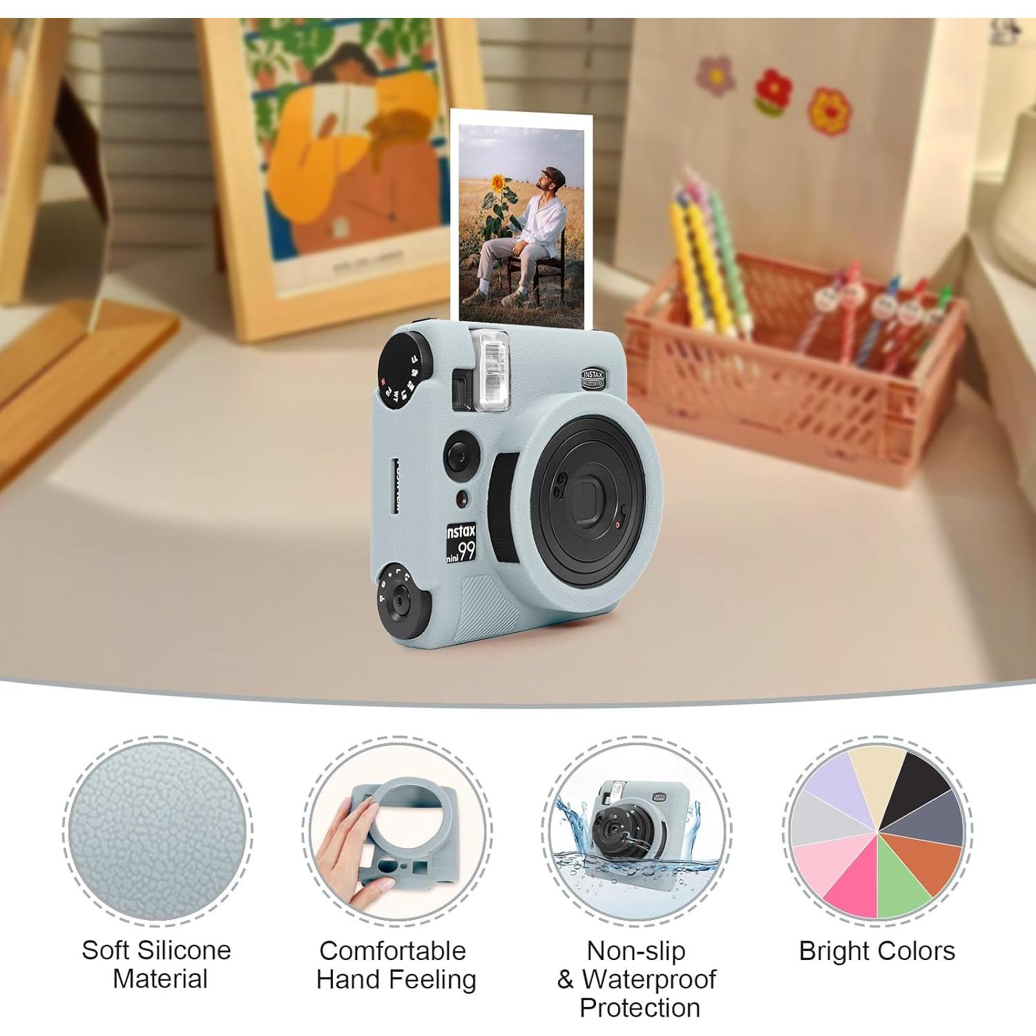 Funda de cámara Easy Hood para Fujifilm Instax Mini 99 - Silicona Gris