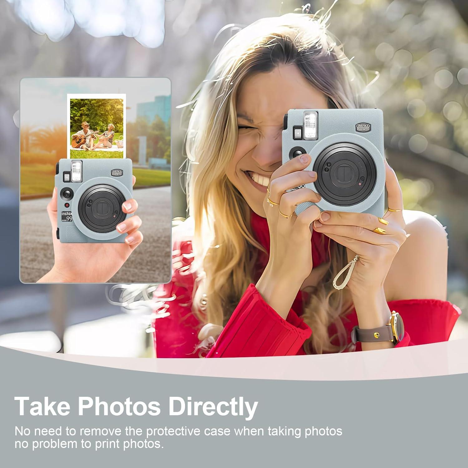 Funda de cámara Easy Hood para Fujifilm Instax Mini 99 - Silicona Gris