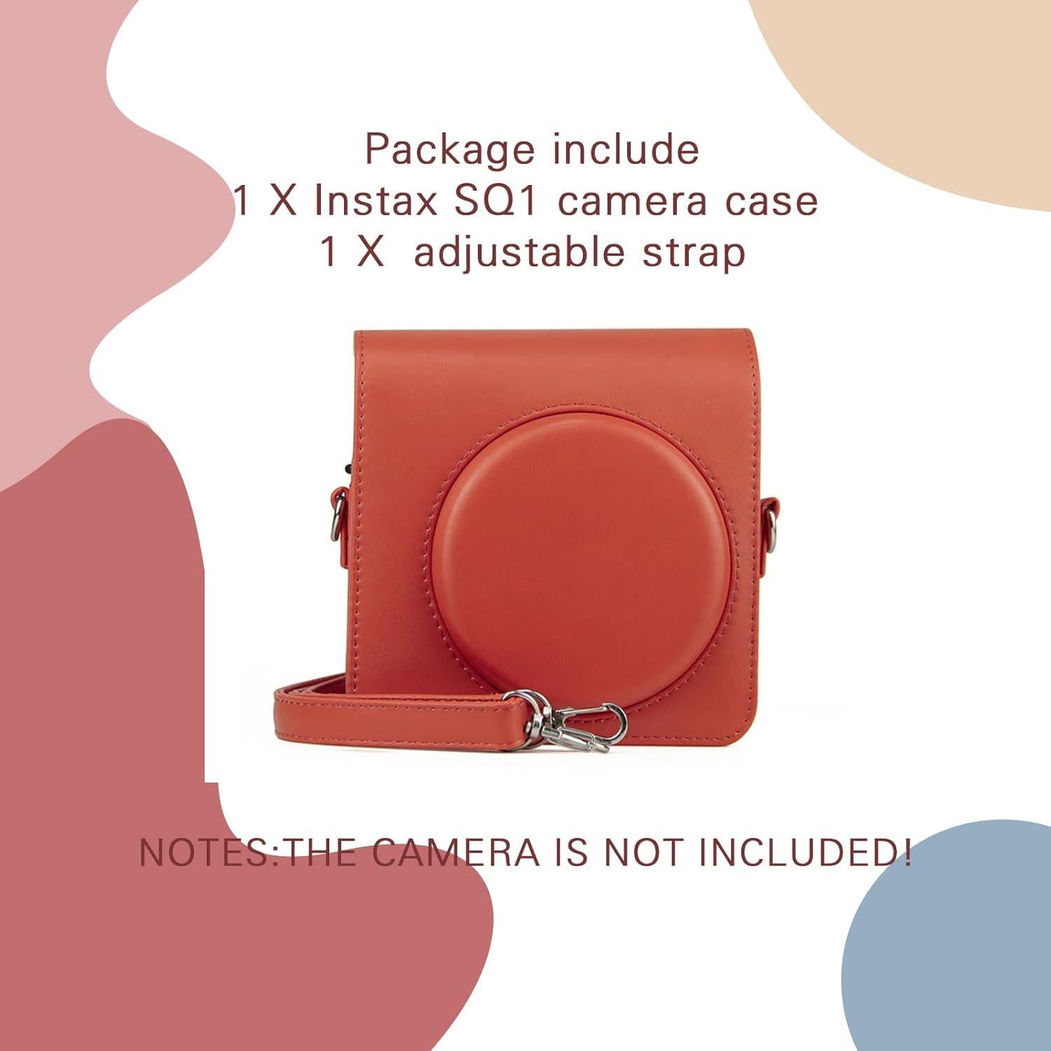 Funda Protectora Fujifilm Instax Square SQ1 con Correa Naranja