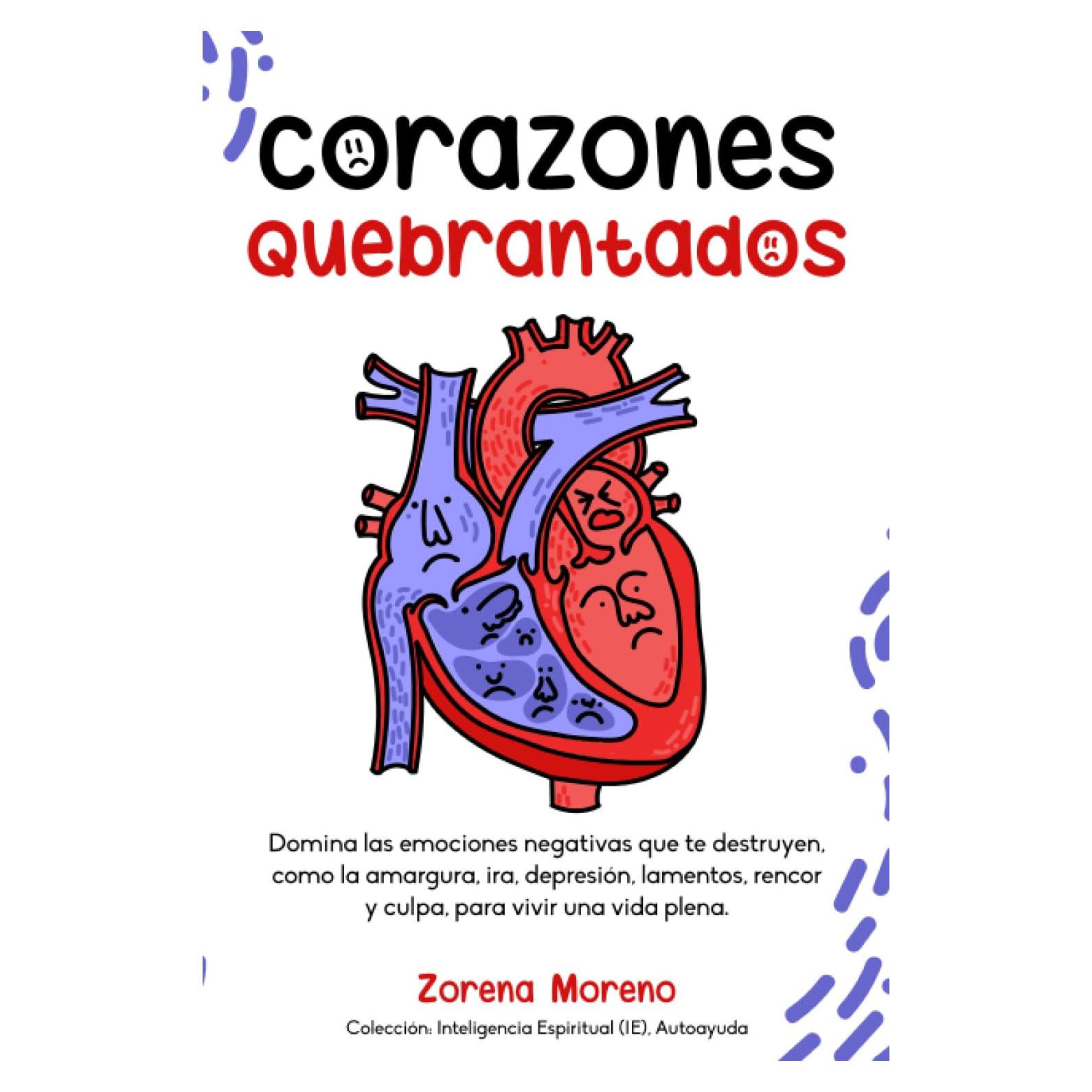Corazones Quebrantados, Fractured Hearts Broken. Libro de Autoayuda (Spanish Edition) Tapa blanda. Libros cortos.: Domina las emociones negativas que ... vivir una vida plena. (Sanidad del corazón)