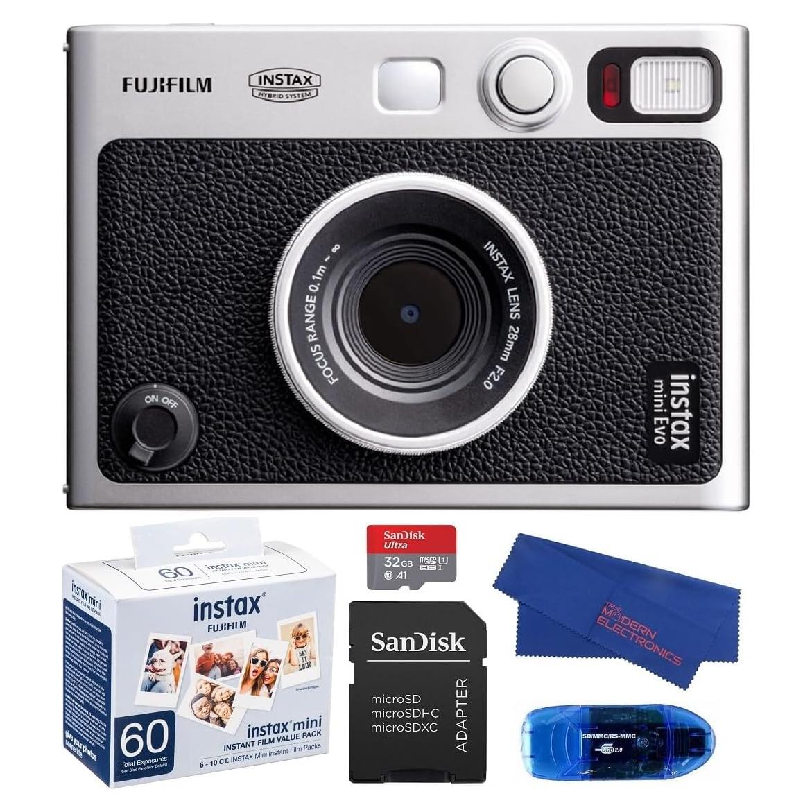 Cámara Instantánea Híbrida Fujifilm Instax Mini EVO - Negro